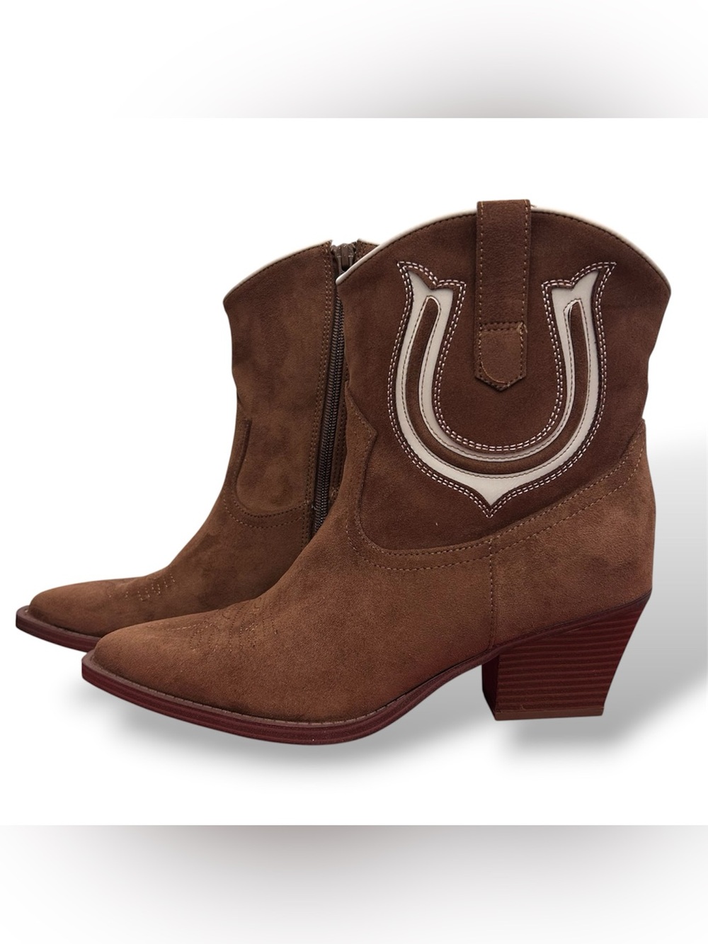 Universal Thread Frannie Suede Ankle Boots Women’s Cowboy Boots Size 10